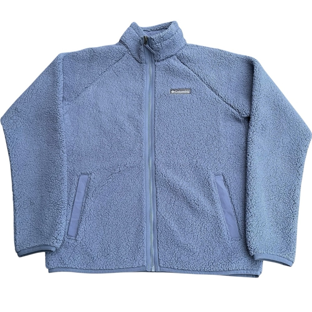 Columbia Smoke Blue Rugged Ridge Sherpa Fleece Jacket (M) - Picture 6 of 14